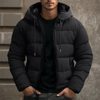 Philip | Men's Hooded Quilted Puffer Jacket, Padded Autumn Coat | Everlasting Boutique