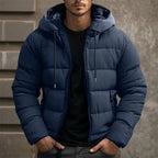 Philip | Men's Hooded Quilted Puffer Jacket, Padded Autumn Coat | Everlasting Boutique