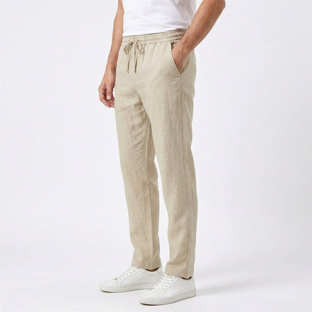 Peter | Men's Linen Trousers, Loose-Fit Summer Trousers | Everlasting Boutique