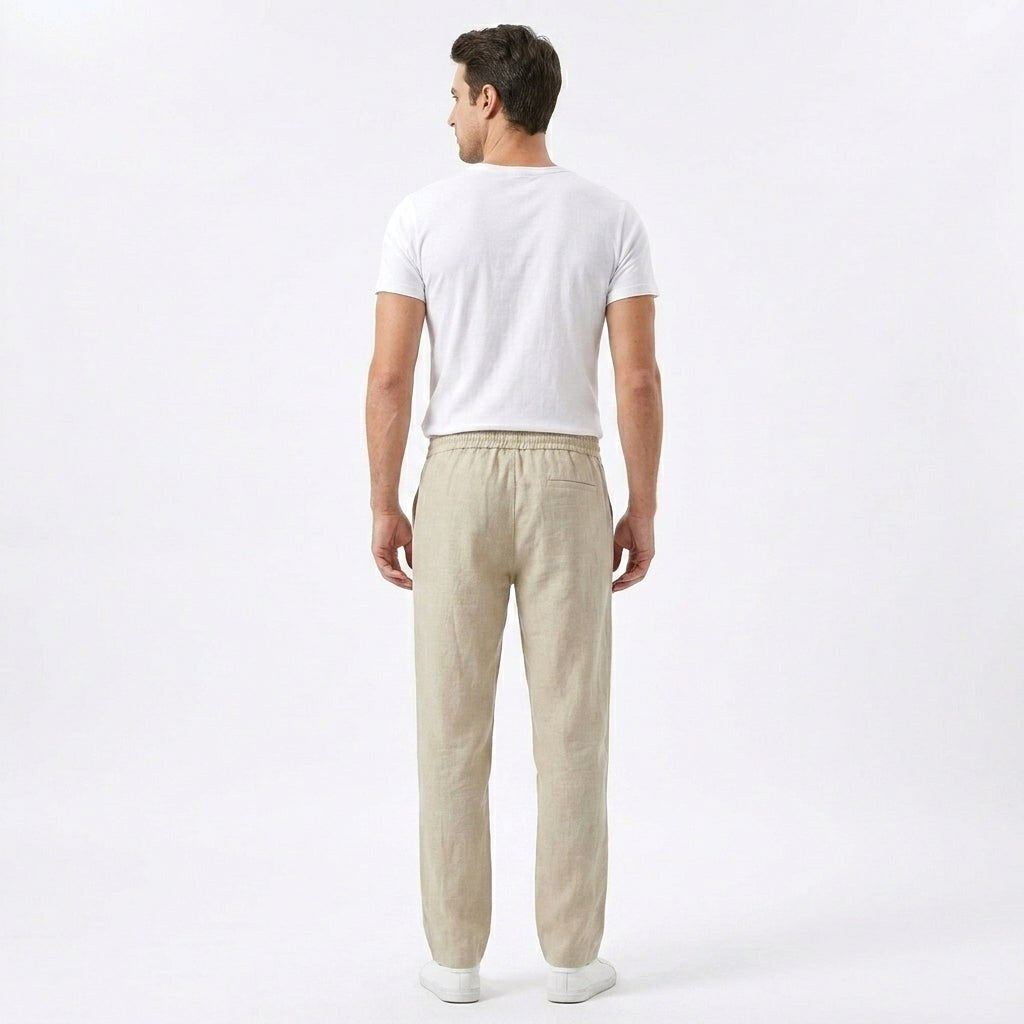 Peter | Men's Linen Trousers, Loose-Fit Summer Trousers | Everlasting Boutique