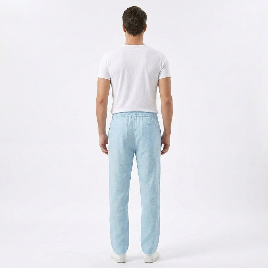 Peter | Men's Linen Trousers, Loose-Fit Summer Trousers | Everlasting Boutique