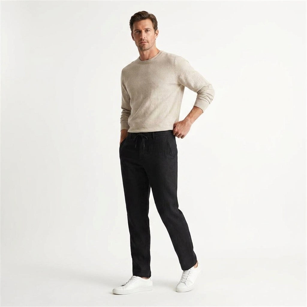 Peter | Men's Linen Trousers, Loose-Fit Summer Trousers | Everlasting Boutique