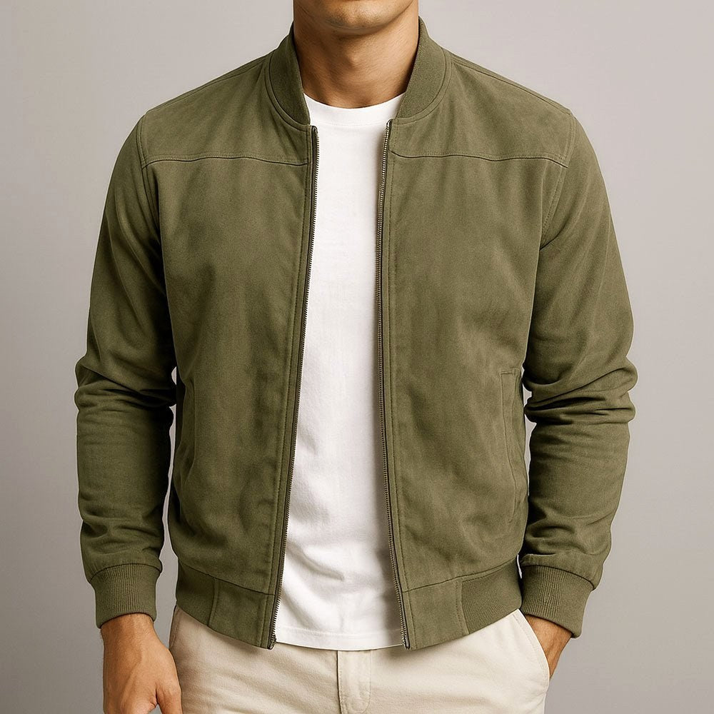 Ralph | Men's Suede Bomber Jacket – an Elegant Autumn Jacket | Everlasting Boutique
