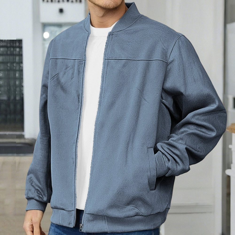 Ralph | Men's Suede Bomber Jacket – an Elegant Autumn Jacket | Everlasting Boutique