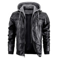 Reginald | Women's Leather Hooded Winter Coat, Slim-Fit Autumn Coat | Everlasting Boutique