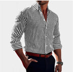 Reuben | Men's Striped Cotton Shirt, Classic Button Shirt | Everlasting Boutique