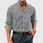 Reuben | Men's Striped Cotton Shirt, Classic Button Shirt | Everlasting Boutique