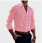 Reuben | Men's Striped Cotton Shirt, Classic Button Shirt | Everlasting Boutique