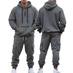Robert | Men's Sporty Hooded Tracksuit, Warm Winter Set | Everlasting Boutique | Dark Grey