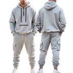 Robert | Men's Sporty Hooded Tracksuit, Warm Winter Set | Everlasting Boutique | Dark Grey