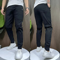 Robert | Men's Stretch Cargo Trousers, Lightweight Flexible Trousers | Everlasting Boutique | Black