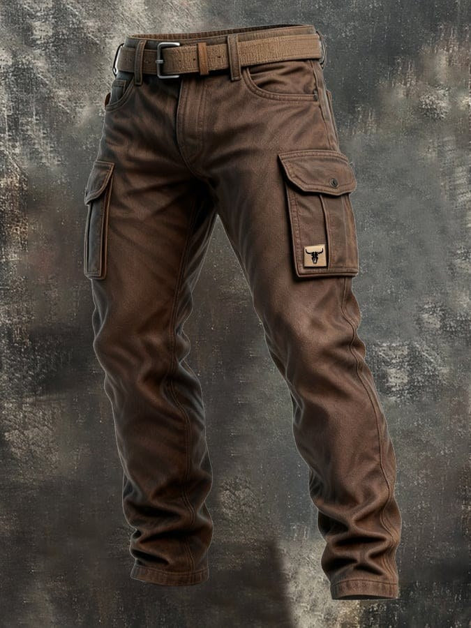Rolf | Men's Cotton Canvas Trousers with Insulated Lining, Utility Work Trousers | Everlasting Boutique