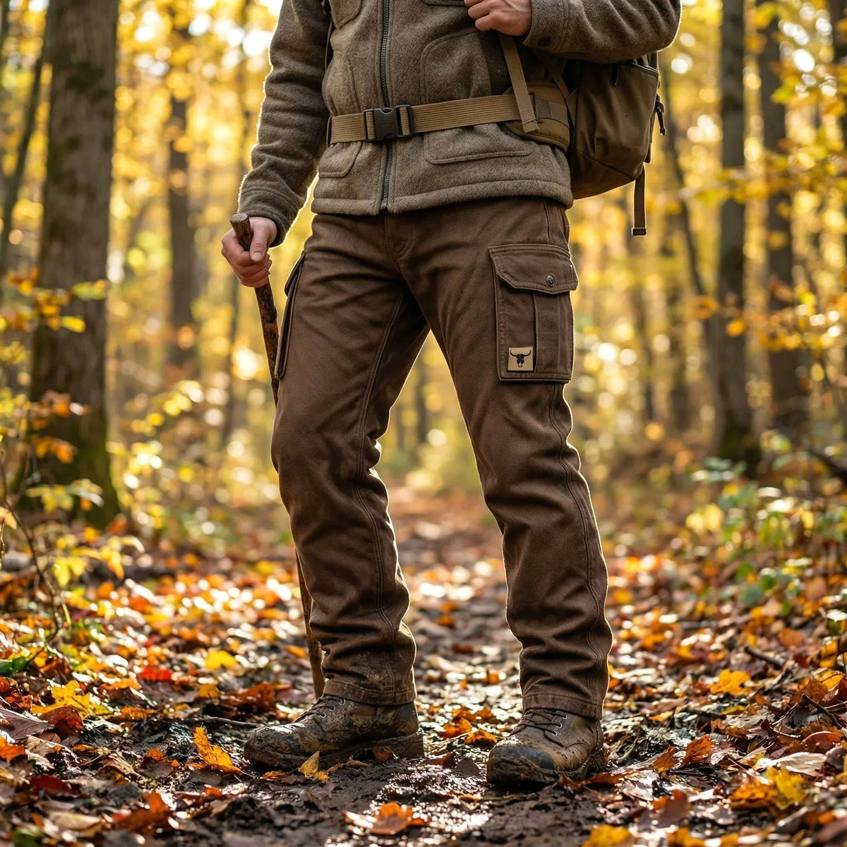 Rolf | Men's Cotton Canvas Trousers with Insulated Lining, Utility Work Trousers | Everlasting Boutique
