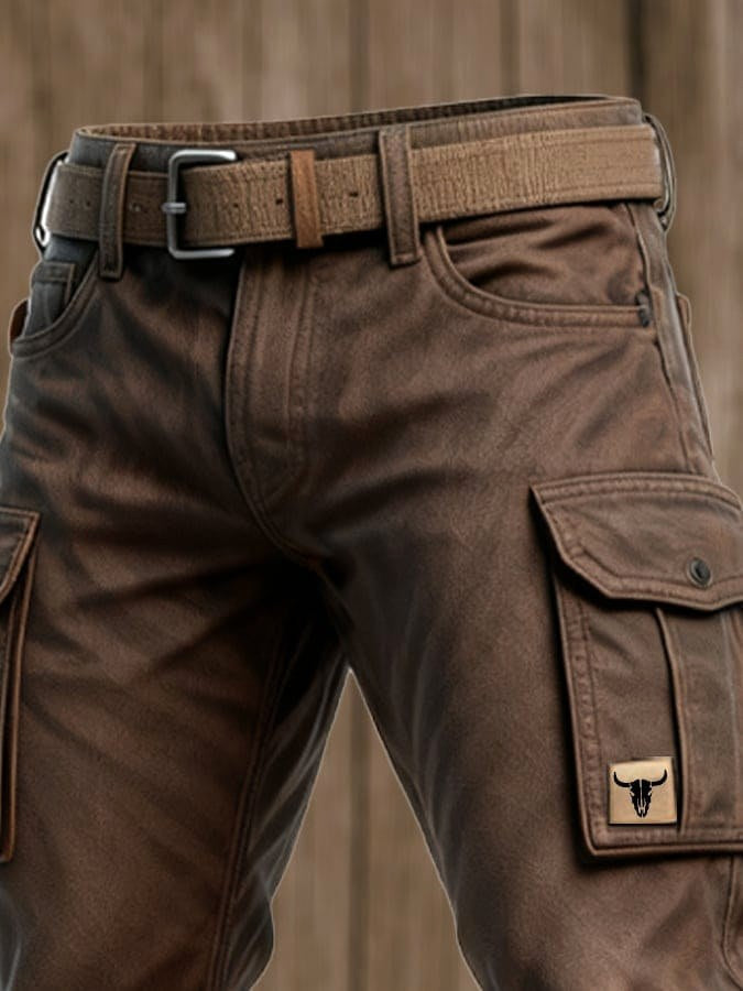 Rolf | Men's Cotton Canvas Trousers with Insulated Lining, Utility Work Trousers | Everlasting Boutique
