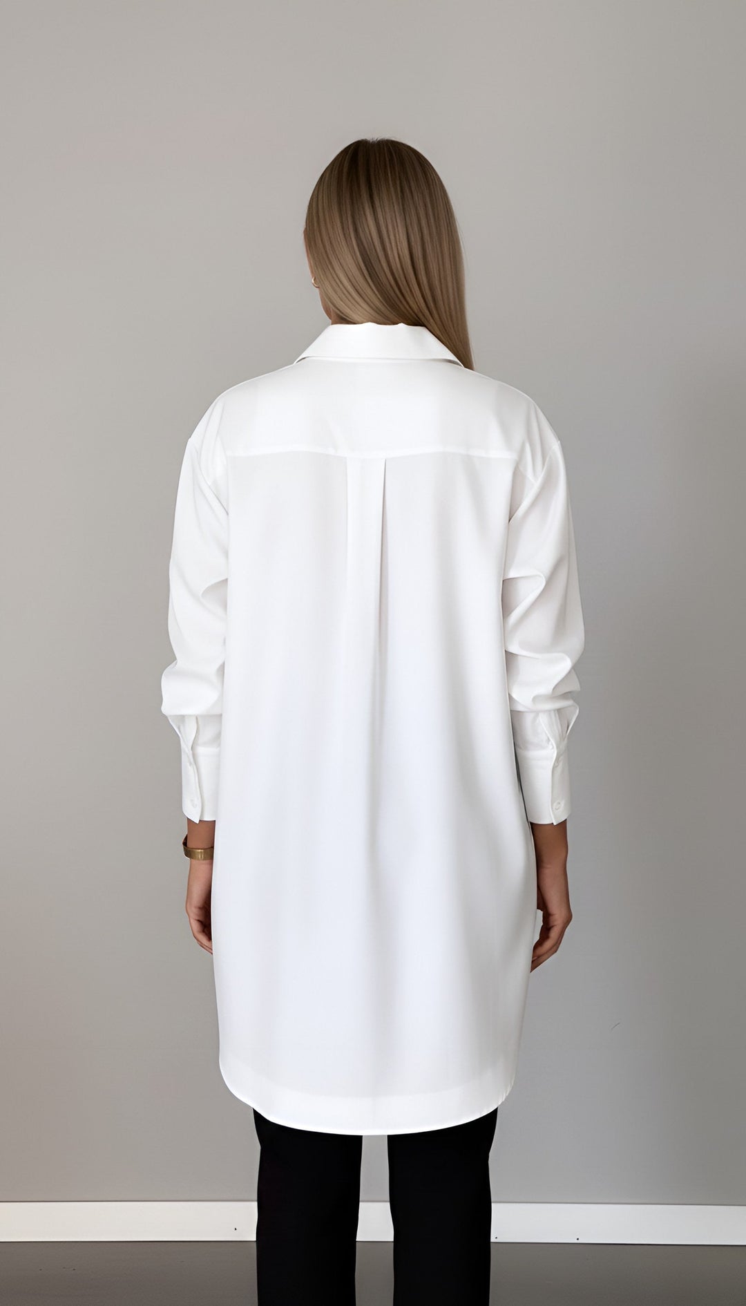 Romane | Women's Oversized Cotton Shirt, Button-Front Blouse | Everlasting Boutique