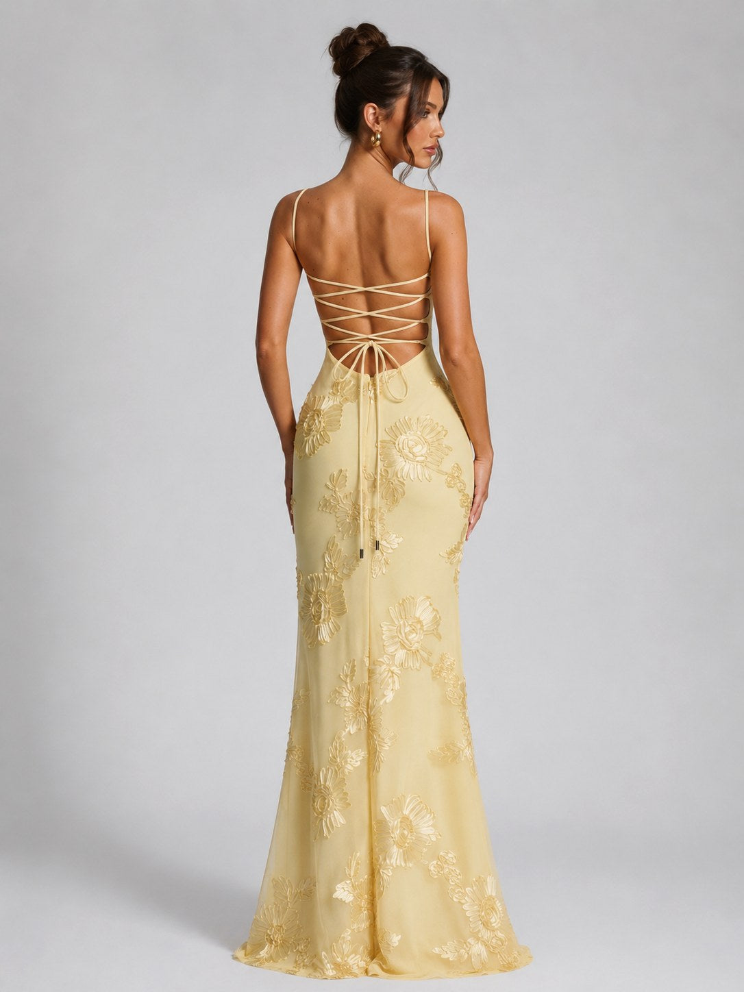 Rosie | Women's Floral Corset Maxi Dress, Sculpted Occasion Dress | Everlasting Boutique | Light Blue
