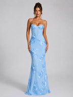 Rosie | Women's Floral Corset Maxi Dress, Sculpted Occasion Dress | Everlasting Boutique