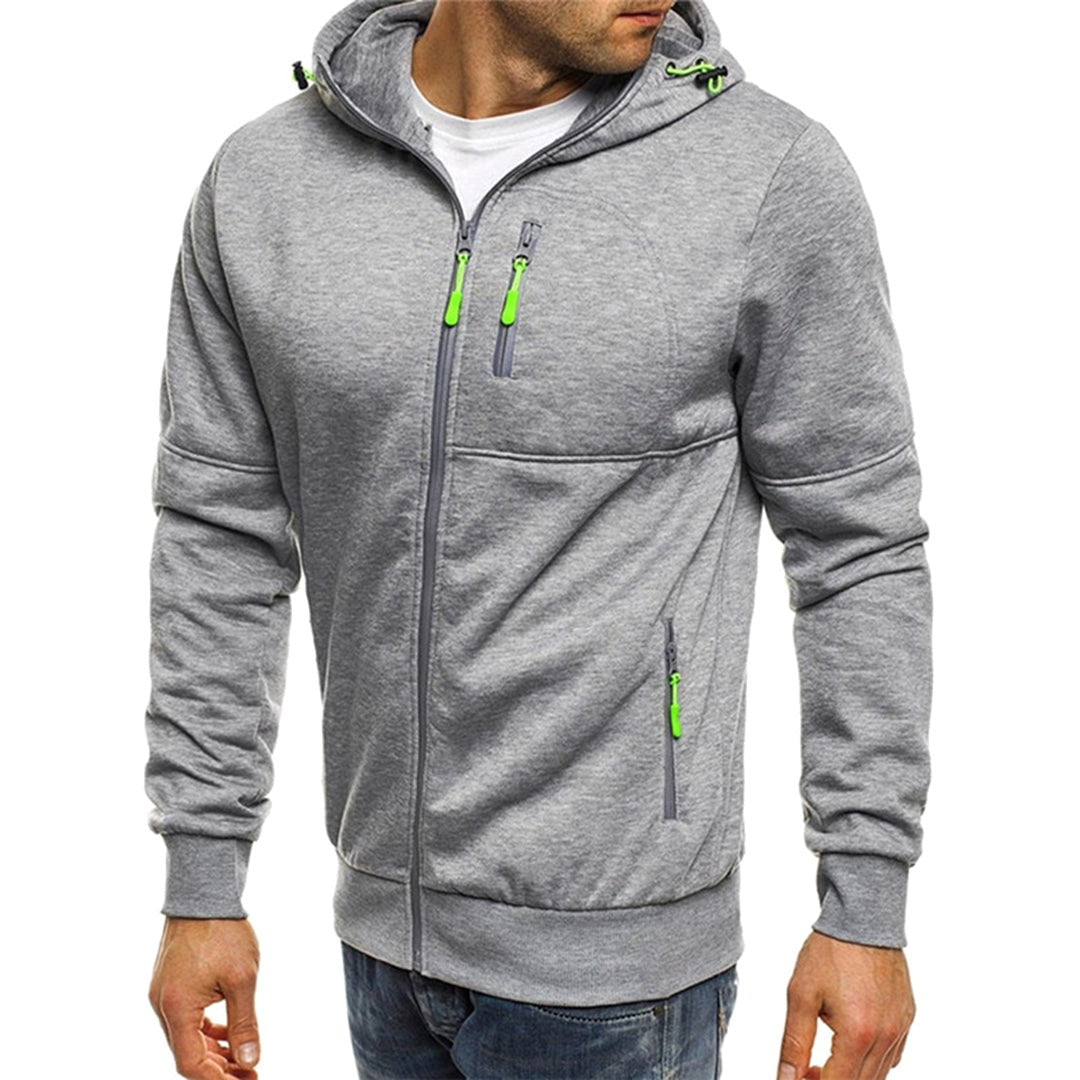 Ross | Men's Zip-Up Hoodie, Relaxed-Fit Autumn Jumper | Everlasting Boutique