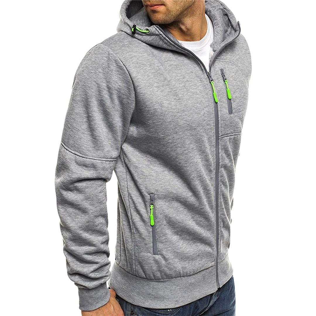 Ross | Men's Zip-Up Hoodie, Relaxed-Fit Autumn Jumper | Everlasting Boutique