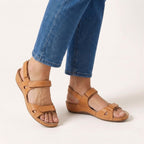 Everlasting Boutique | Ruby | Women's Adjustable Strap Comfort Sandals - Auburn