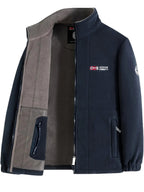 Rudolf | Men's Fleece Jacket with Collar, Outdoor Fleece Jacket | Everlasting Boutique | Dark Blue