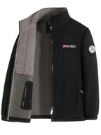 Rudolf | Men's Fleece Jacket with Collar, Outdoor Fleece Jacket | Everlasting Boutique | Khaki