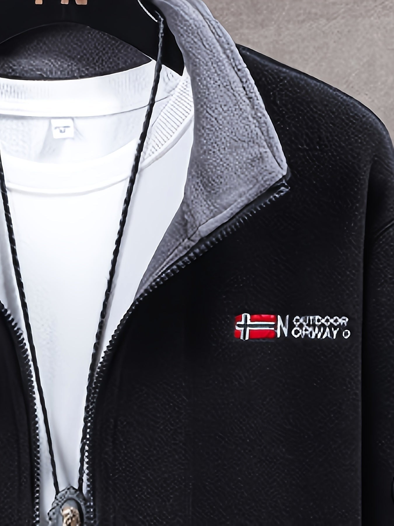 Rudolf | Men's Fleece Jacket with Collar, Outdoor Fleece Jacket | Everlasting Boutique | Khaki