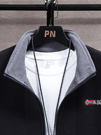 Rudolf | Men's Fleece Jacket with Collar, Outdoor Fleece Jacket | Everlasting Boutique | Grey
