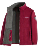 Rudolf | Men's Fleece Jacket with Collar, Outdoor Fleece Jacket | Everlasting Boutique | Black