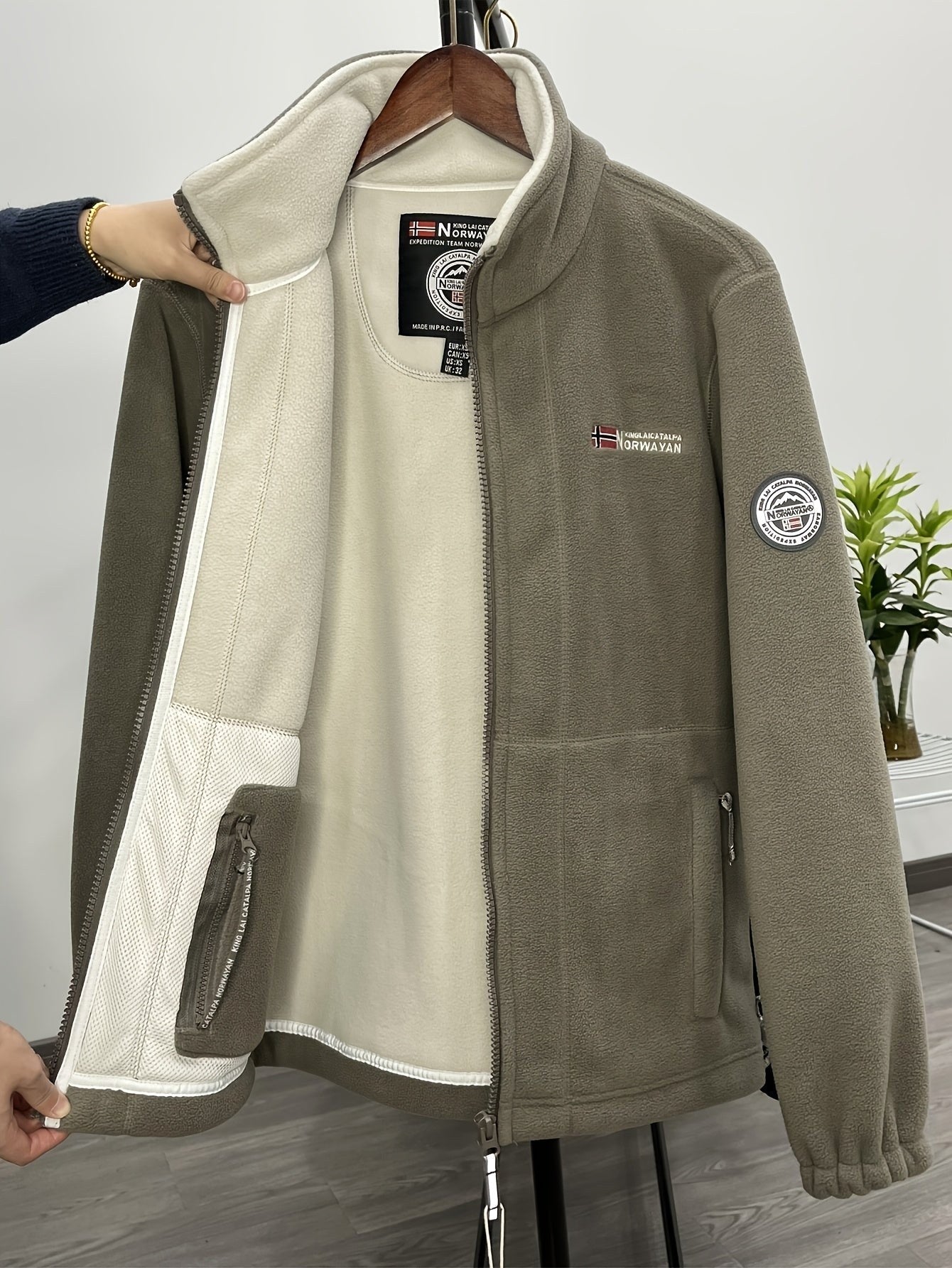 Rudolf | Men's Fleece Jacket with Collar, Outdoor Fleece Jacket | Everlasting Boutique | Dark Blue