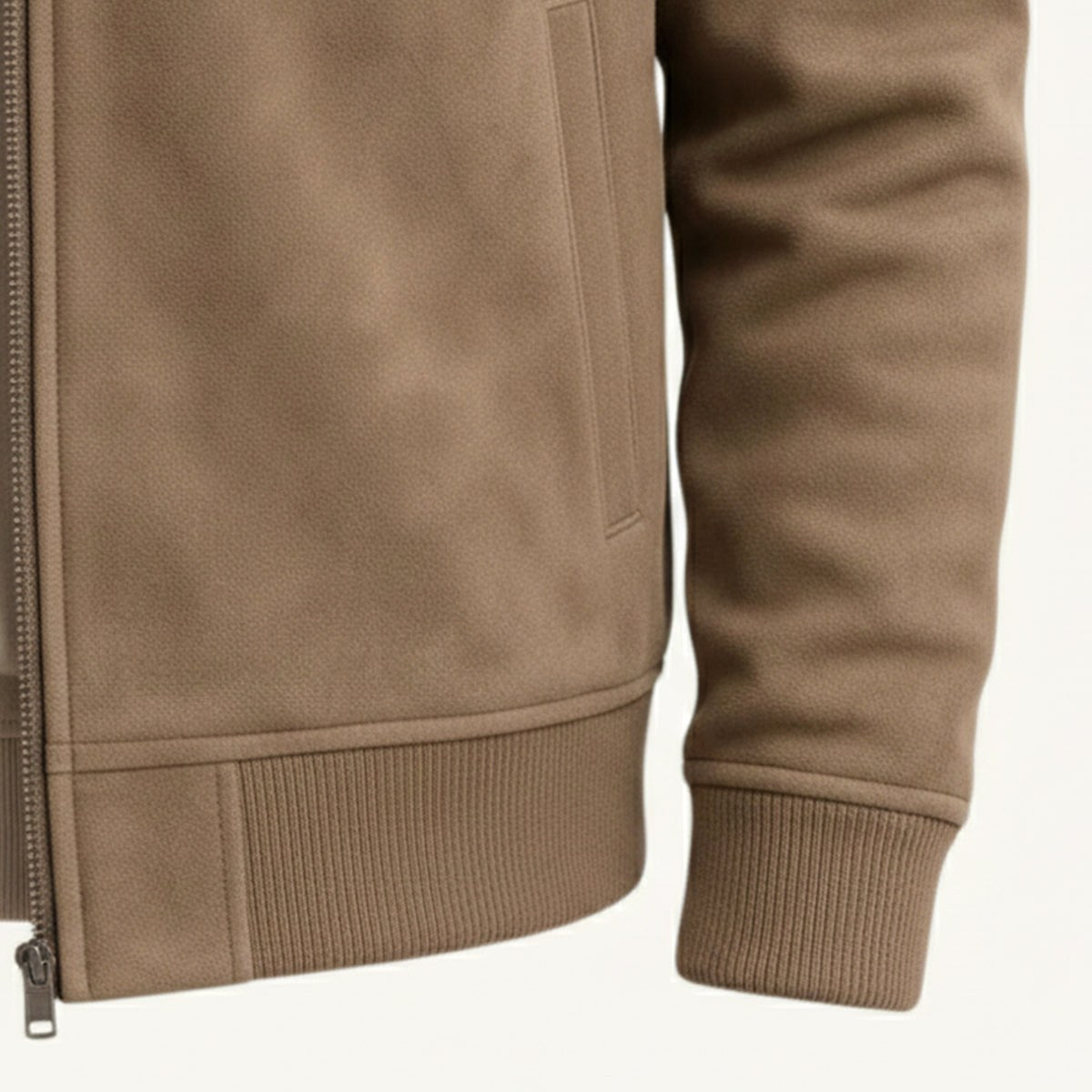 Ryan | Men's Suede Bomber Jacket, Tailored Autumn Jacket | Animated Apparel