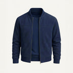Ryan | Men's Suede Bomber Jacket, Tailored Autumn Jacket | Animated Apparel
