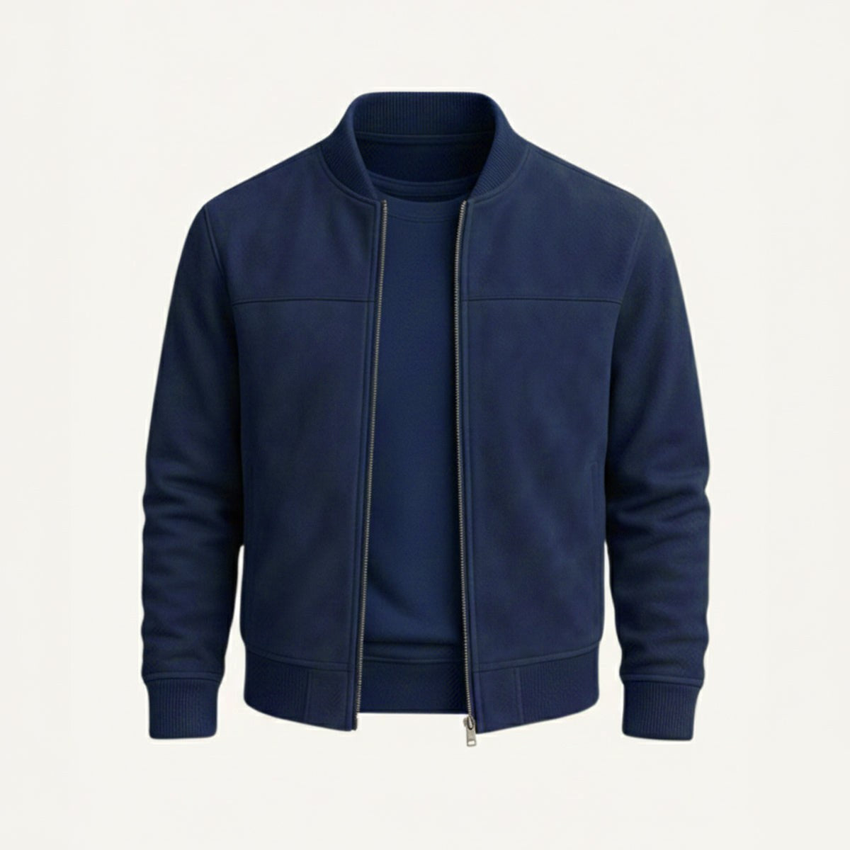 Ryan | Men's Suede Bomber Jacket, Tailored Autumn Jacket | Animated Apparel