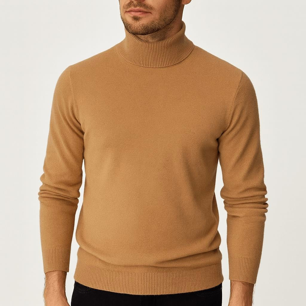 Samuel | Men's Cashmere Roll-Neck Jumper, Timeless Knit Jumper | Everlasting Boutique