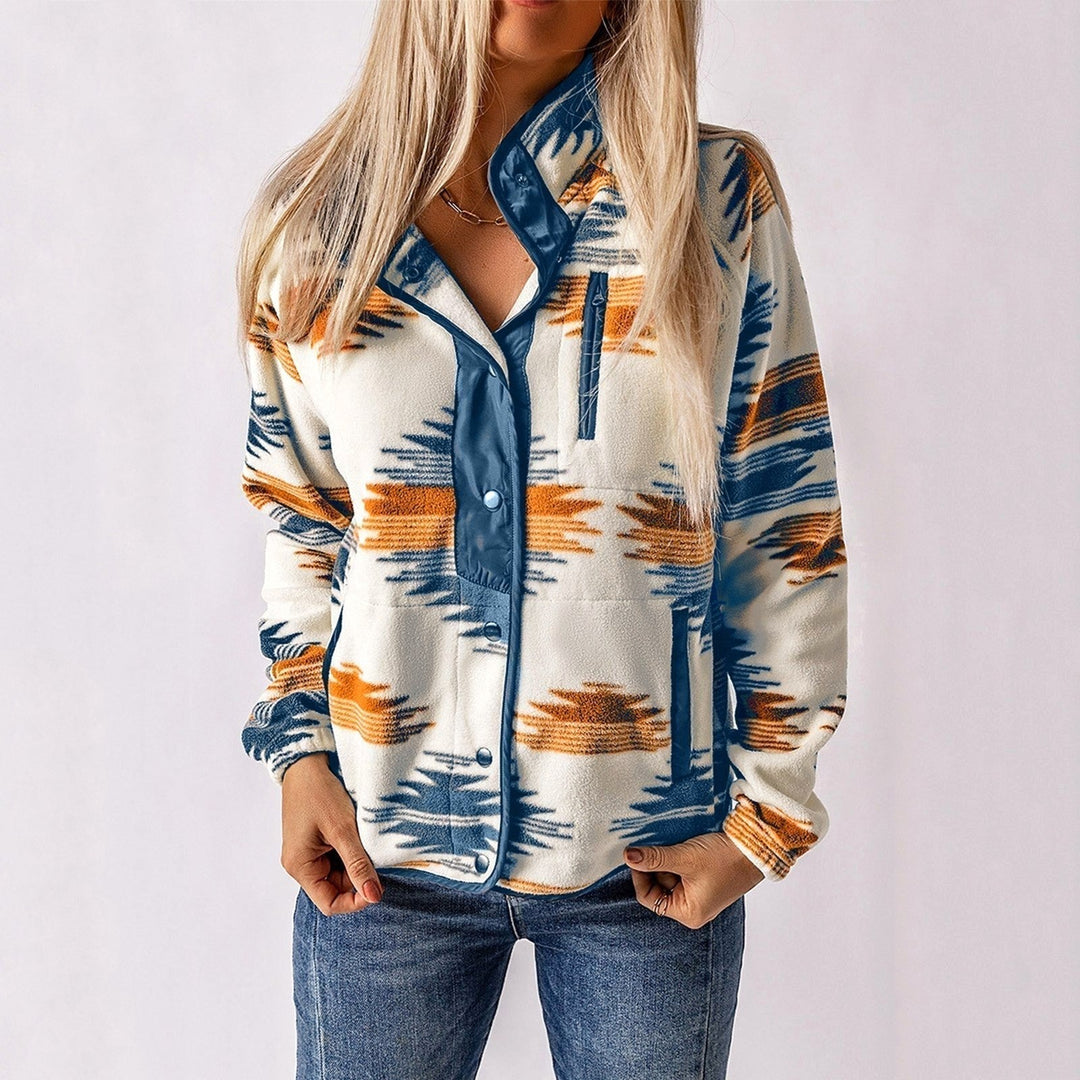 Sandra | Women's Button-Up Jacket, Structured Midweight Jacket | Everlasting Boutique | Navy