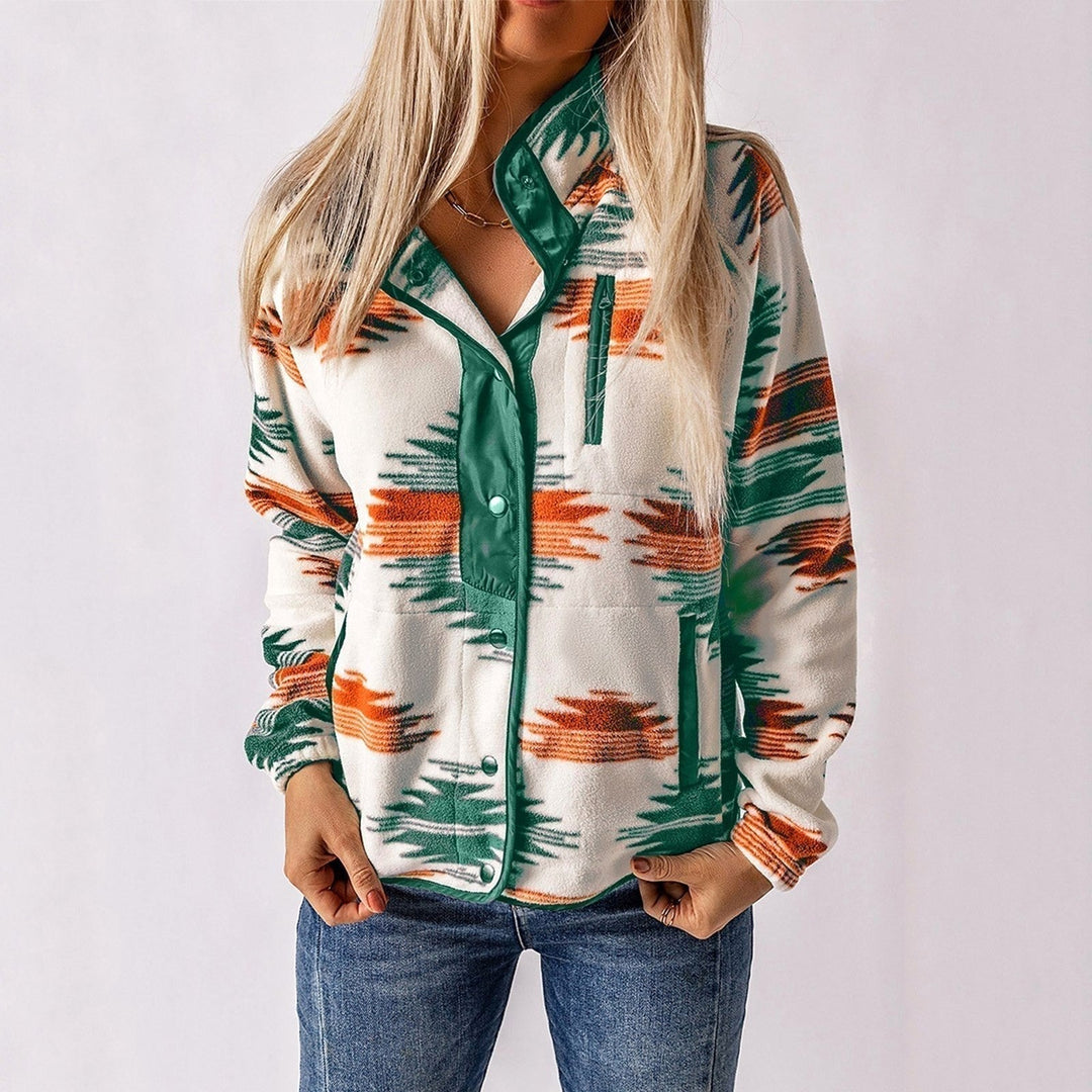 Sandra | Women's Button-Up Jacket, Structured Midweight Jacket | Everlasting Boutique | Green