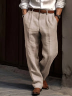 Sean | Men's Classic Pleated Trousers, Comfortable Dress Trousers | Everlasting Boutique