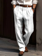 Sean | Men's Classic Pleated Trousers, Comfortable Dress Trousers | Everlasting Boutique