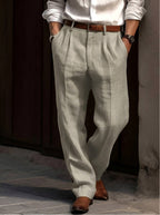 Sean | Men's Classic Pleated Trousers, Comfortable Dress Trousers | Everlasting Boutique