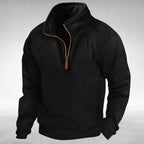 Siegfried | Men's Zip Jumper with Relaxed Cut, Versatile Jumper | Everlasting Boutique | Navy Blue