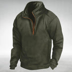Siegfried | Men's Zip Jumper with Relaxed Cut, Versatile Jumper | Everlasting Boutique | Navy Blue