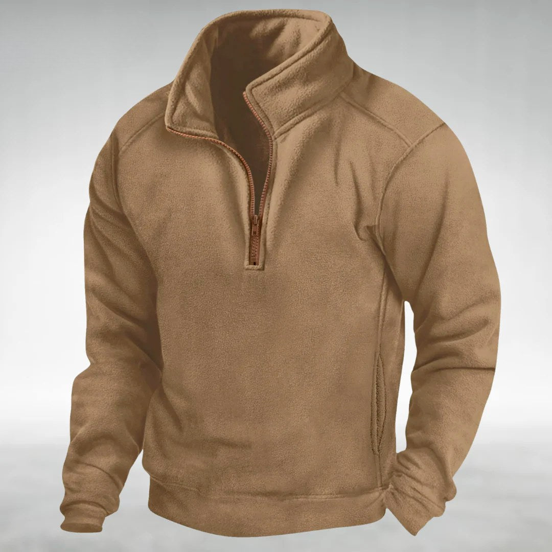 Siegfried | Men's Zip Jumper with Relaxed Cut, Versatile Jumper | Everlasting Boutique | Navy Blue