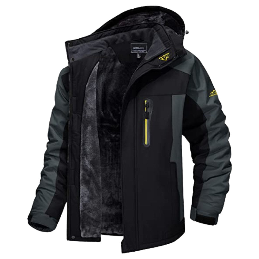 Simon | Men's Warm Wind- and Waterproof Winter Jacket, Insulated Autumn Jacket | Everlasting Boutique | Green