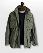 Simon | Men's Military Field Jacket, Adjustable Drawstring Outdoor Jacket | Everlasting Boutique | Black