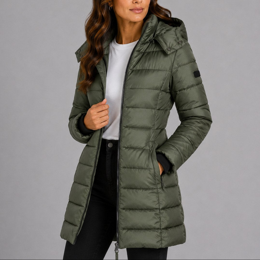 Sophie | Women's Hooded Puffer Jacket, Lightweight Insulated Winter Coat | Everlasting Boutique