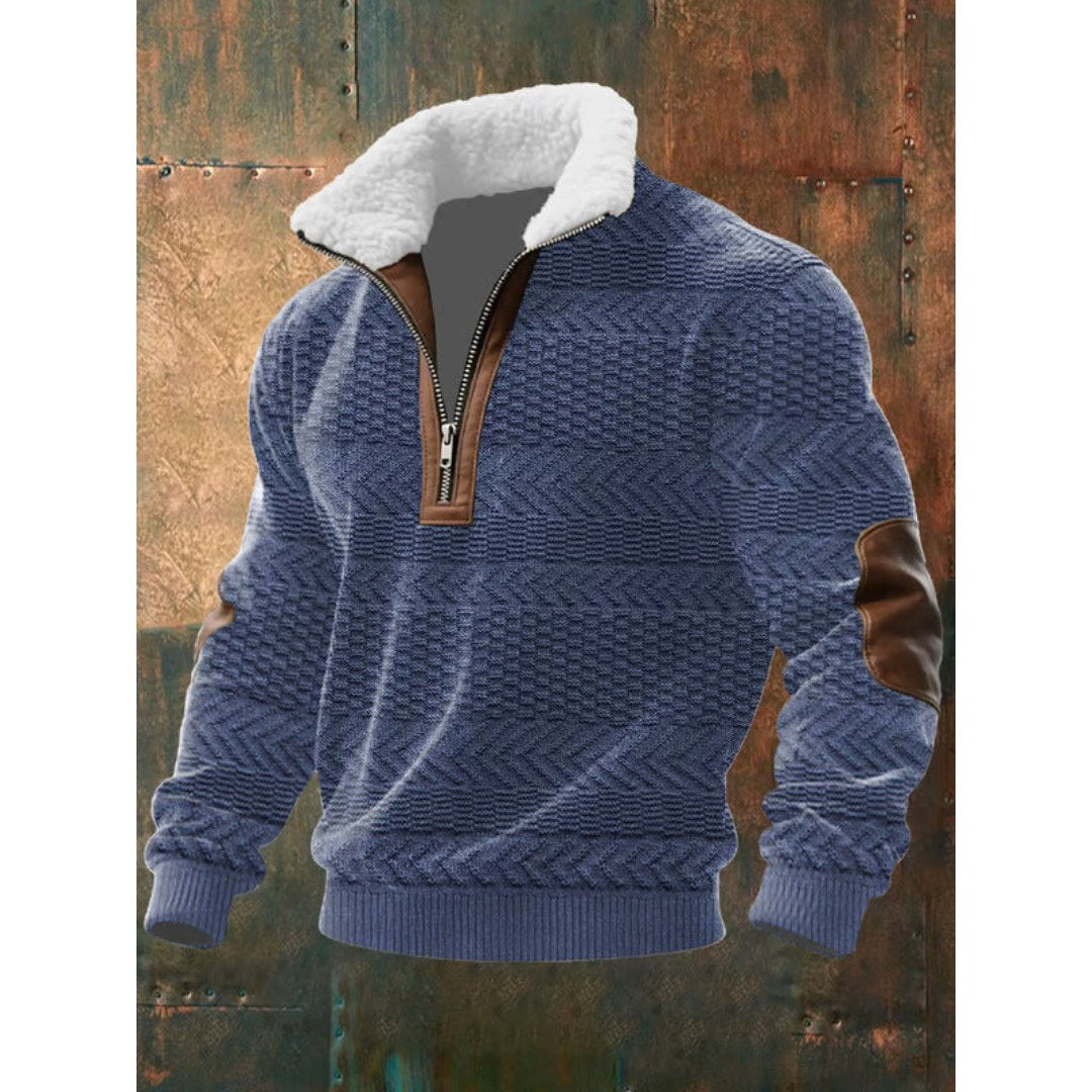Spencer | Men's High-Neck Fleece Jumper, Warm Layering Jumper | Everlasting Boutique