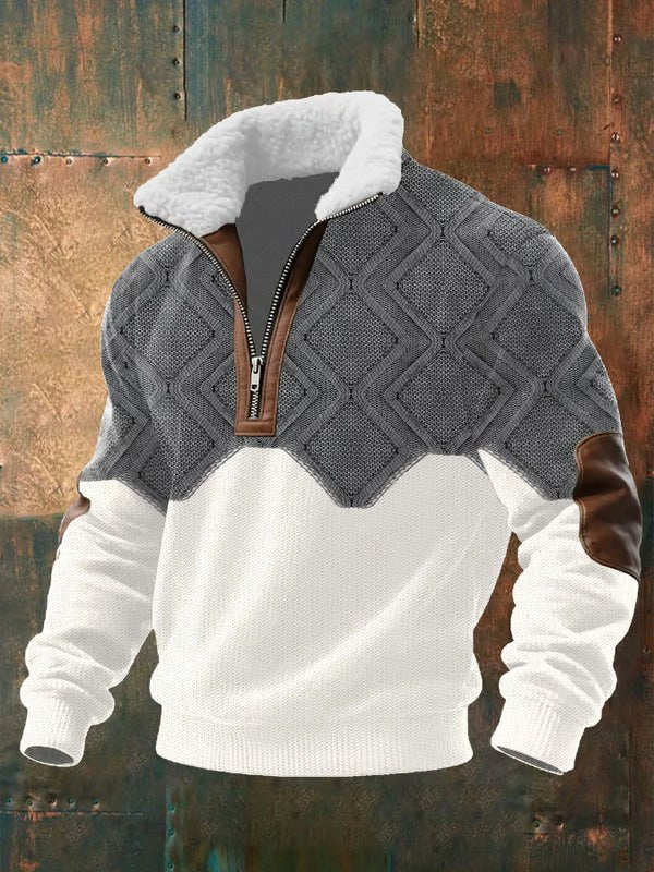 Spencer | Men's High-Neck Fleece Jumper, Warm Layering Jumper | Everlasting Boutique