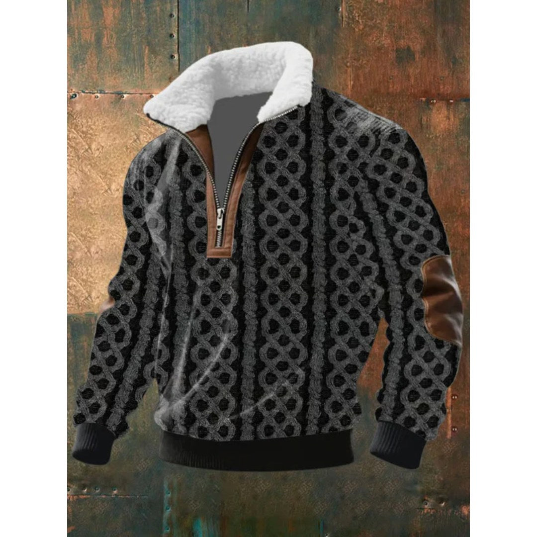 Spencer | Men's High-Neck Fleece Jumper, Warm Layering Jumper | Everlasting Boutique