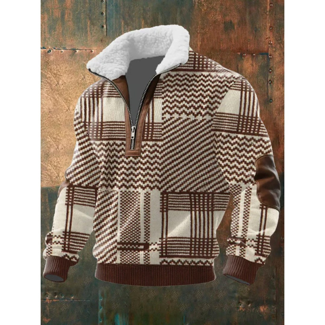 Spencer | Men's High-Neck Fleece Jumper, Warm Layering Jumper | Everlasting Boutique