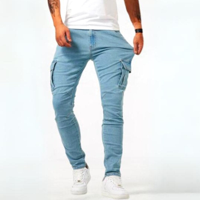 Stuart | Men's Ultra-Stretch Casual Jeans, Slim-Fit Denim Jeans | Everlasting Boutique